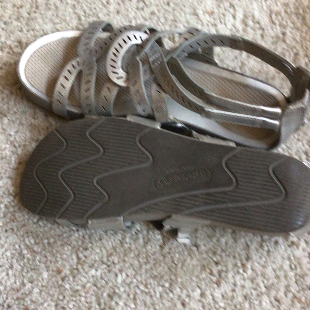 BareTraps Gray Strappy Sandals